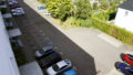 Blick auf die Parkplaetze