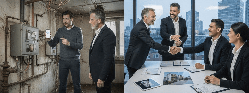 Besprechung und technische Inspektion