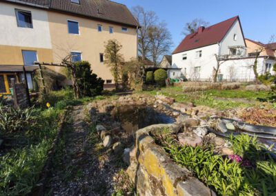 Rückseite eines Hauses