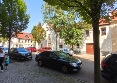 Seitenansicht eines Hauses